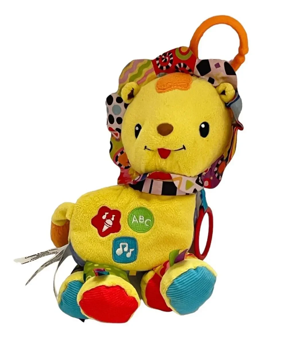 VTech Crinkle and Roar Lion Musical Sensory Shapes Colors Letters Mirror Toy